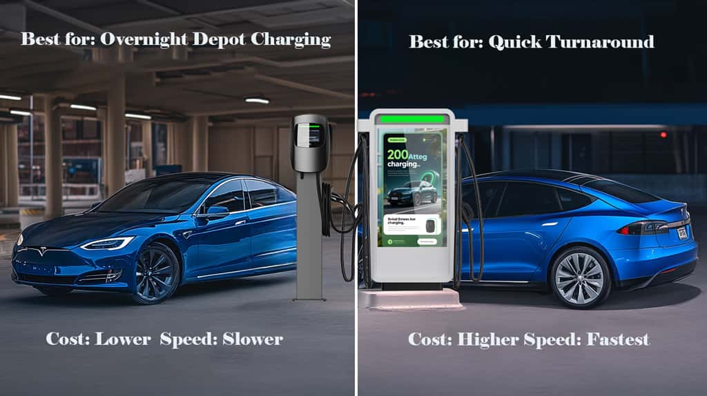 AC vs DC chargers for fleets