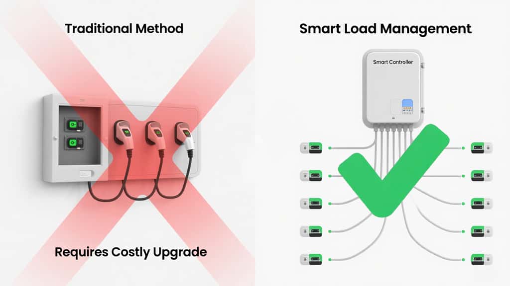 EV charger load management
