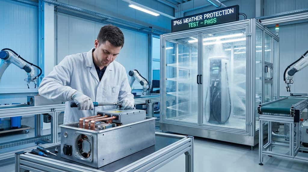 រោងចក្រ EV-charger-manufacturing-Factory