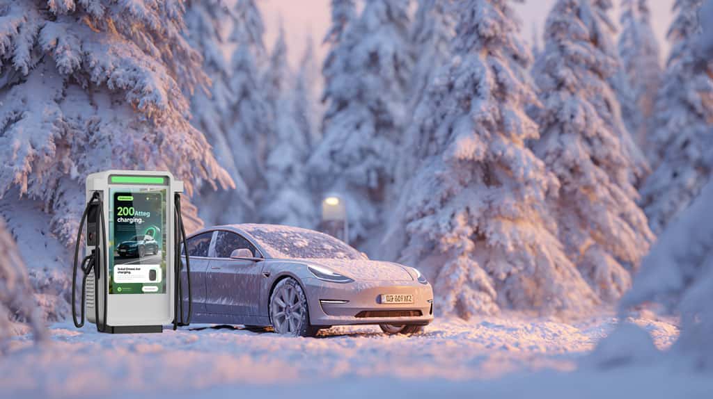 EV charging station energy supply