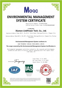 Xiamen linkpower - ISO Environment - Certificates