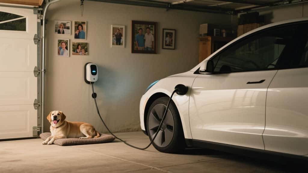 install ev charger in garage